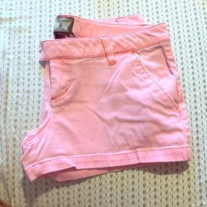 Neon pink shorts